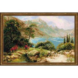 "Риолис" 1397 Набор для вышивания "Горное озеро" 60*40 см